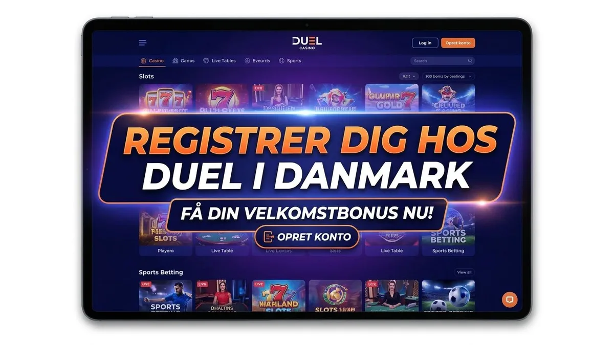 Opret konto med bonus hos Duel
